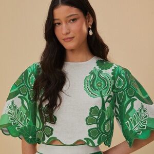FARM Rio Festival EuroFlax Blouse